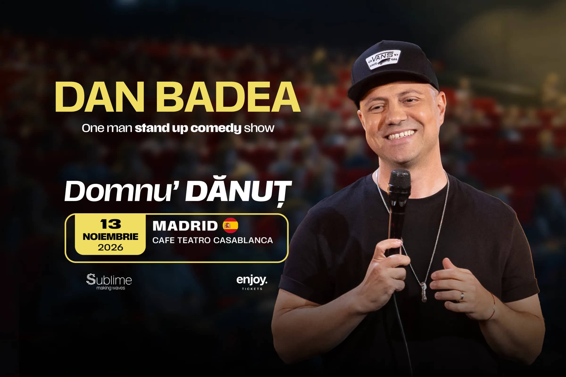 Dan Badea, Domnu’ Dănuț, 13 November 2026, Cafe Teatro Casablanca, Madrid
