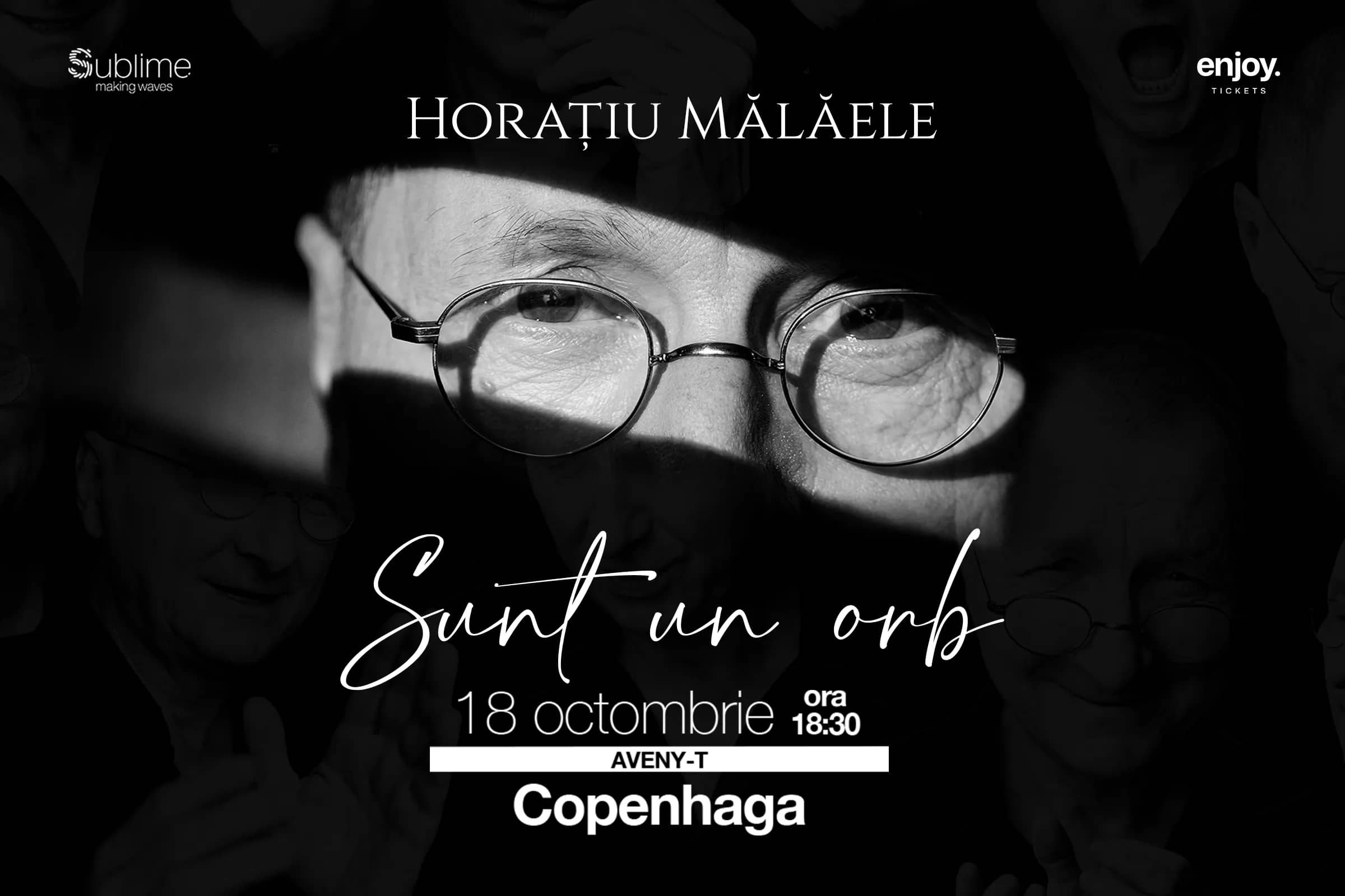 Horațiu Mălăele, Sunt un orb, 18 October, 18:30, Aveny-T, Copenhagen
